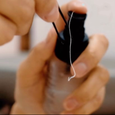 Kollagenfadenlifting Faden Laser Haarentfernung bei einer Frau