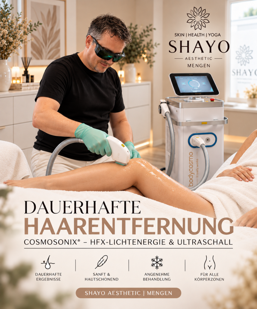Dauerhafte Haarentfernung bei SHAYO mit Ultraschall und HFX